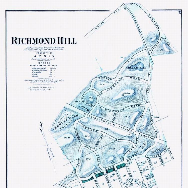 Map showing North Richmond Hill, NY.