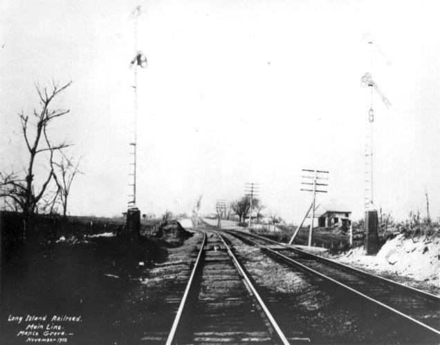 The Maple Grove Long Island Railroad Station.