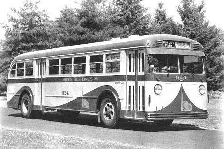 A 1939 Air Clutch MACK specially painted with the Worlds Fair logos for service from Kew Gardens (Union Turnpike) to the grounds.
