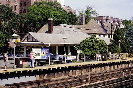 The Kew Gardens Long Island Railroad Station (2003).