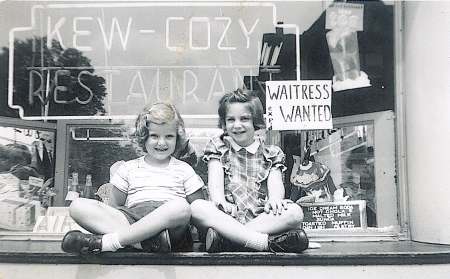 In front of the old Kew Cozy Diner in Kew Gardens, NY.