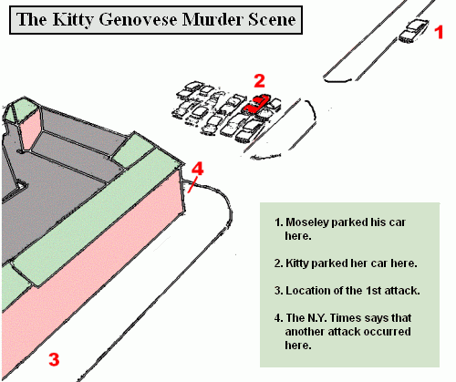 This sketch is based upon a 1964 photograph which appears in A.M. Rosenthal's book, 'Thirty-eight Witnesses'.