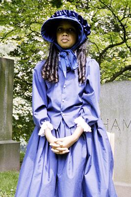 Frances Crosby as portrayed by a student from the Immaculate Conception School of Jamaica Estates, NY.