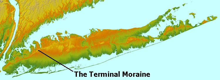 Topograhic Map of Long Island.