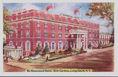 The Homestead Hotel on Grenfell Street west of Lefferts Boulevard in Kew Gardens, NY.