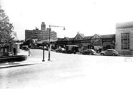 Looking north to Lefferts Boulevard from 83rd Avenue in Kew Gardens, NY.