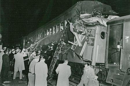 The 1950 Richmond Hill / Kew Gardens, NY Long Island Railroad Train Wreck.