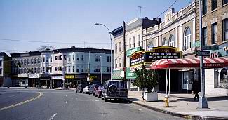 Hillside Avenue looking south toward Myrtle Avenue.