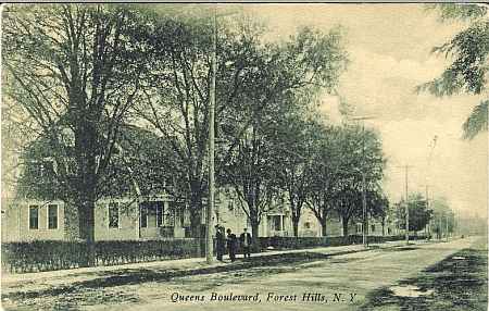 Queens Boulevard in Forest Hills c. 1900.