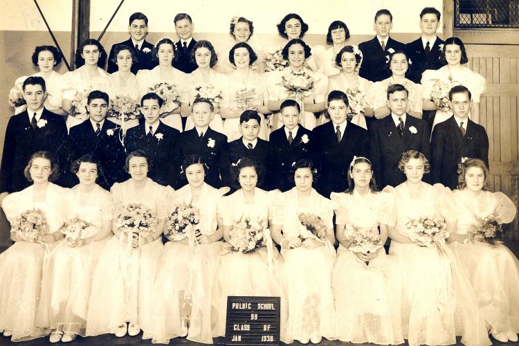 PS99 Graduating Class January 1938.