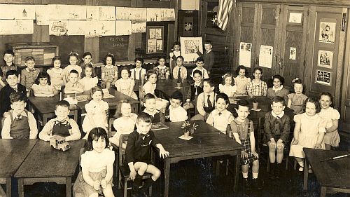 P.S. 99 Kindergarten (May 1947).