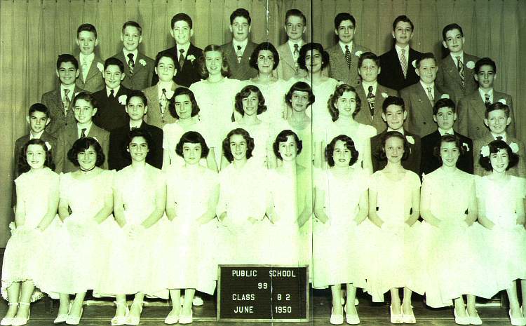 P.S. 99 Graduating Class (1950).